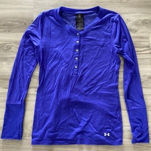 Purple/deep blue long sleeve shirt